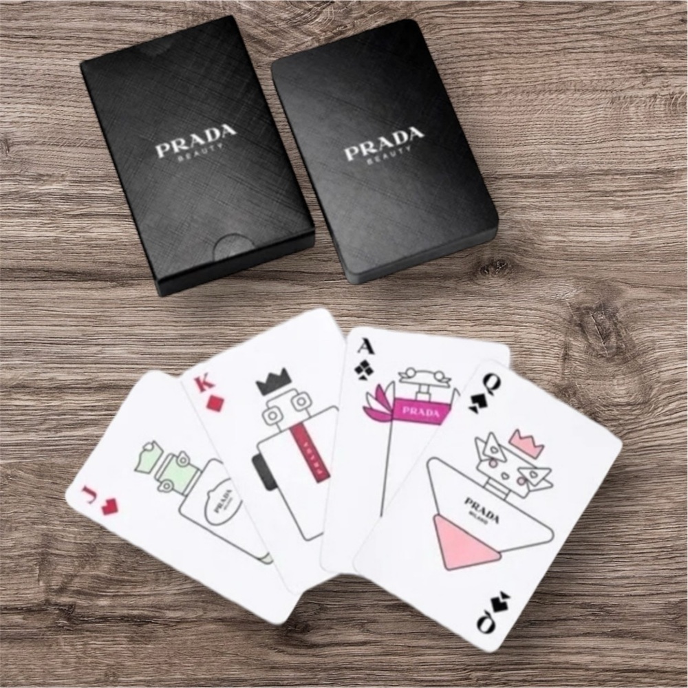 Prada Black and White Playing Cards